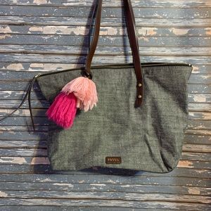 Fossil gray cloth bag